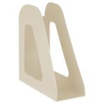 Лоток для бумаг вертикальный СТАММ "Фаворит", бежевый, ширина 90мм